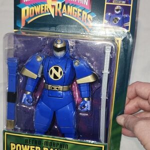 Power Ranger Blue and Gold Retro Morphin Ninja Action Figure with Sword